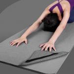 Sport Gym Beach Custom Printed Logo Eco Friendly Cooling Silicon Dots Microfiber Non Slip Mat Microfiber Yoga Towel for sale