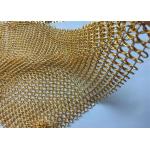 Chain Braided 1.2mm Stainless Steel Ring Mesh For Indoor Decoration for sale