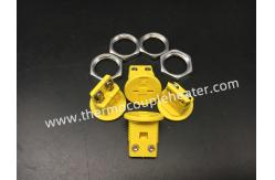 China Round Panel Mount Socket Mini Female Embedded Connector For K Thermocouple supplier