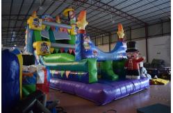 China Commercial Magic Circle Inflatable Dry Slide / Monkey Bounce House supplier