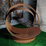 Thick 4mm Corten Steel Sculpture 47.2 Inch Garden Metal Sculpture for sale