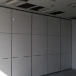 Mobile Acoustic Restaurant Partition Wall With Fabric Wrap MDF Surface for sale