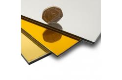 China Customizable Mirror Aluminum Composite PVDF Panel Easy To Install 2440mm supplier