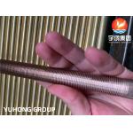 Copper Nickel Alloy 90 / 10 C70600 Aluminum Extruded Fin Tube For Heat Exchanger Air Cooler Heater Fluid Cooling for sale