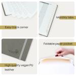 Custom Academic Planner Medium Grey With Weekly Schedule On 2 Pages