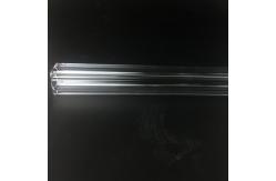China Custom Made Heat Resistance Outer Square Inner Circular Tapered Long Mouth Quartz Tube supplier