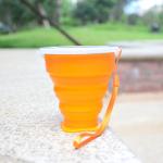 OEM 200ml Silicone Foldable Drinking Cup For Travel for sale