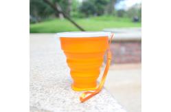 China OEM 200ml Silicone Foldable Drinking Cup For Travel supplier