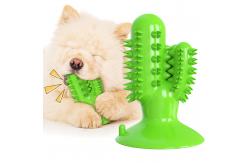 China Cactus Dog Teeth Cleaning Chew Toy Squeaky Rubber Relieve Anxiety TPR OEM supplier