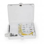 China FTTH 8 Cores Fiber Optic Distribution Box with Optional Adapters and Pigtails for Wall or Pole Mounting manufacturer