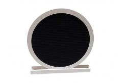 China Round Reversible Felt Message Board 12x12 Double Side With 340 White Letters supplier