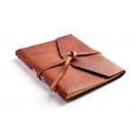 Genuine Leather Travel Journal Notebook Size 120 * 190mm With Leather Strap for sale