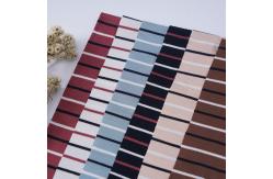 China Lenjing Modal Striped Knit Fabric For Casual Wear Environmentally Friendly supplier