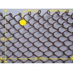 Metalic Chain Link Wire Mesh , Hanging Room Mesh Screen Curtain UV Resistant for sale