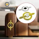 New Glossy Hollow-out Plastic Furniture Decorative Buttons Shaped Like Golden Ringed Planets Minimalist Sofa Ornament Buckles for sale