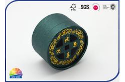 China Tea Packaging Custom Paper Gift Tube With Die Cut Window Lid supplier