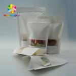 Clear Window Tea Bags Packaging / Resealable Stand Up Pouches For Food for sale