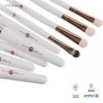 Custom Nylon Hair 12pcs Travel Brushes Set Natural Wood Handle