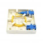 White Fiber Optic Cable Outlet Optical Wall Socket 4 Cores OEM for sale