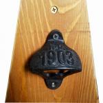 Wall Mount Iron Bottle Opener Cast Iron Crafts For Bar Club for sale