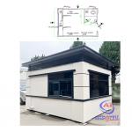 Durable Enviroment Friendly 8.3 Earthquake Resistance Optional Window Toll Booth With Bathroom for sale