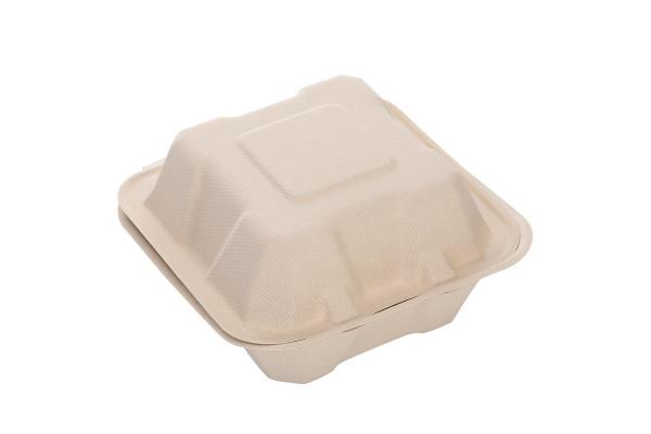 Biodegradable Greaseproof Take Out Container For Cake Hamburger