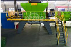 China Waste Recycling Scrap Shredder Machine Double Shaft Scrap Iron Shredder supplier