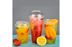 China Milkshake Juice Tea PP Disposable Plastic Cups Custom Printing Vasos 16oz 500ml supplier