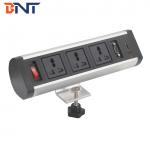 office power clamp-on desk edge socket /desktop clamp-on ac power outlet for sale
