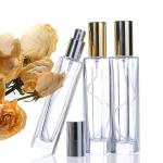 Custom Logo 50ml Clear Square Glass Perfume Spray Diffuser Bottle for sale