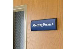 China White Sliding Office Door Sign Holder Reusable Custom ODM OEM supplier