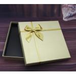 Matt Lamination Butterfly Ribbon Closure Rigid Cardboard Gift Boxes for sale