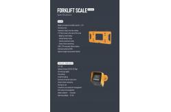 China Electronic Digital Forklift Scales  System 3.7V Lithium Ion  Aluminum supplier