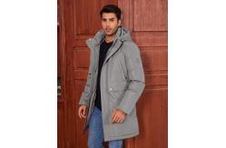 China Business Elegance Long Detachable Hood Winter Thickened Jacket Men Winter Proof Water Proof supplier