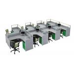 Modular Partition 120 Degree Office Workstation Table For 3 - 8 Seaters for sale