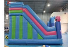 China Digital Printing Inflatable Combos Stitch Inflatable Bouncy House With Slide supplier