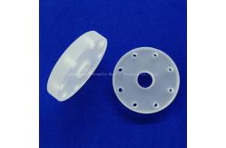 China Factory Customized High Temperature Resistant Circular Drilled Quartz Plate Frosted Glass Sheet supplier