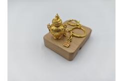 China Exquisite Embossed Gold Plated Keyring supplier