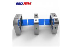 China Smart Speed Pedestrian Control Electronic Flap Barrier Gate Glass Turnstiles supplier
