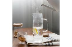 China 1L Transparent Glass Heat Resistant Beverage Juice Cold Kettle Kitchen Tools supplier