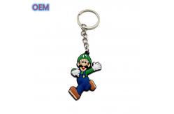 China Custom Soft PVC Plastic Keychain, OEM Customize Cartoon Animal Soft Keychain supplier