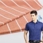 Cotton And Linen Single Jersey Striped Material Fabric For T Shirt for sale