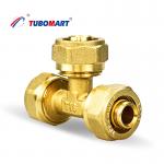 Compression Brass Pex Crimp Fittings Demountable For Pex Multilayer Water Pipe