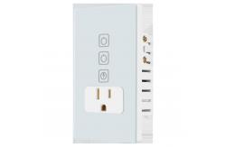 China Convenient Power Monitor 2 Gang WiFi Smart Switch AC110V-240V supplier