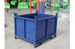 China Space Saving Storage Solution Stacking Steel Cage With Foldable Design supplier
