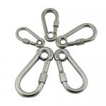 Eye Style Rope Hardware Accessories Stainless Steel Carabiner Nickel Color for sale