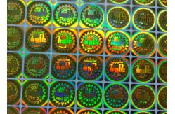China Custom Security 3D Hologram Stickers Online Non-Reusable Laser Hologram Labels With Logo supplier