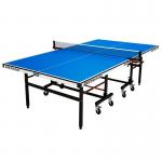 Blue Foldable Table Tennis Table with Side Wheel Φ75mm 4-pcs. Suitable For Indoor/Outdoor for sale