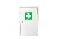 China Metal First Aid Wall Mounted Cabinet With Two Removable Shelves supplier