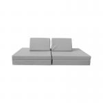Foldable Foam Play Couch Set Modular Play Sofa With 2 Triangle Pillows